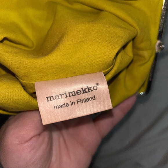 Marimekko Floral Green Kiss Lock Clutch/Pouch - Picture 5 of 9